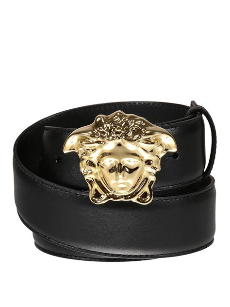 Versace Palazzo Belt with Medusa Buckle Gold